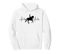 Horse Lover Collected Canter Dressage Rider Heartbeat Pullover Hoodie