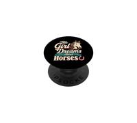 Horse Lover Equestrian Girl Dreams PopSockets Adhesive PopGrip