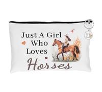 Horse Lover Gift for Girls，Horse Lovers Cosmetic Makeup Bag Perfect for Organizing Makeup and Small Items, Making it an Gift for Horse Lover Friends, Family, or Colleagues