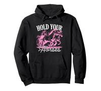 Horse Lover - Hold Your Horses Funny Equestrian Pullover Hoodie