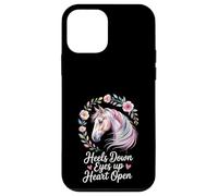 Horse Lover Riding Floral Watercolor Art Heels Down Eyes Up Case for iPhone 12 mini