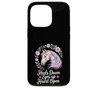 Horse Lover Riding Floral Watercolor Art Heels Down Eyes Up Case for iPhone 13 Pro