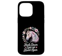 Horse Lover Riding Floral Watercolor Art Heels Down Eyes Up Case for iPhone 14 Pro Max