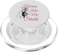 Horse Lover Riding Love Horses Keep Me Stable Rider PopSockets PopGrip for MagSafe