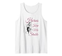 Horse Lover Riding Love Horses Keep Me Stable Rider Tank Top