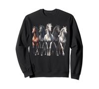 Horse Lovers Horse Collage Graphic for Men Women Sweatshirt