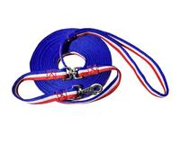 Horse Lunge Line, 26 ft Flat Lunge Line with Heavy Duty Swivel Snap and Trigger Buckle, for Horses Daily Training | Durable Equestrian Lunge Rope for Lunging, Ground Work (Blue&White&Red)