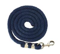 Horse Lunge Line Heavy Duty Training Rope with Anti Slip Grip for Walking Handling 2m PP Stainless Steel (Navy Blue)