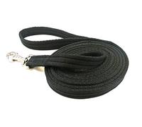 Horse Lunge Line/Large Dog Training Walking Lead Leash 25mm Padded Air Webbing Strong Very Soft Durable (10ft, 3 Metres) (Black)