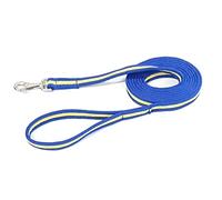 Horse Lunge Line/Large Dog Training Walking Lead Leash 25mm Padded Air Webbing Strong Very Soft Durable (10ft, 3 Metres) (Royal Blue/Yellow)