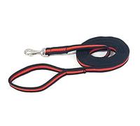 Horse Lunge Line/Large Dog Training Walking Lead Leash 25mm Padded Air Webbing Strong Very Soft Durable (10ft, 3 Metres) (Black/Red)