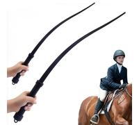 Horse Lunge Whip, Rubber Equestrian Whip with Comfortable Handle, Lightweight Horse Whip for Training, Costume Accessories, Cosplay & Training Tool for Stage Performance (2pcs)