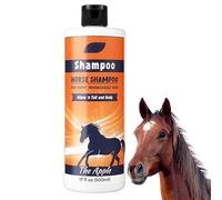 Horse Mane and Tail Shampoo, 500ml Deep Moisture Retention Shampoo Conditioner, Shower Bath Solution, Horse Grooming Supplies, Add Shine, Thicker Healthier Looking Hair, Reduces Breakage