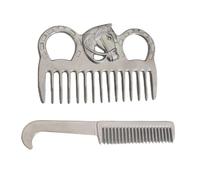 Horse Mane Care Comb Set, 2 Piece Lightweight Grooming Tools for Rotation, Backup Use, Stable Care, Outdoor Training and Event Travel Mane Comb Equestrian Combs Barn Grooming Supplies Trailer Horse
