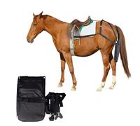 Horse Manure Diaper - Easy-to-Clean Poop and Urine Catcher for Horses, Reusable Carriage Manure Storage Sack, Adjustable Design for Stable(Large)