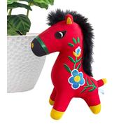 Horse Mascot Plush - Traditional Cute Comfort Doll, Lucky Horse Plush Toys for Gift Giving, Soft Character Figure, Festive Toy Collectible with Symbolic Meaning, Decorative Toy Accent for Celebrations