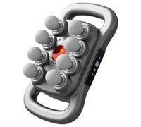 Horse Massager 8 Heads Handheld Massage Gun with 3 Modes, 30 Intensities Levels ＆ Red Light