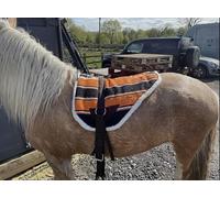 Horse Master Bareback Pad with Free Girth and Stirrups for Horse, Non Slip Sale, Made from Anti Slip Micro Suede, Available in Three Color Comfortable Tack Equipment, Safe (Orange)