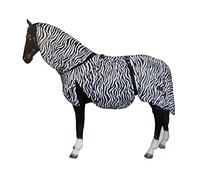 Horse Master Summer Fly Rug - Sweet Itch Eczema Bug Protection Full Neck Combo Sheet Equestrian Rug for Competition Riding Outdoors Yards Fields, 5’9