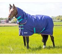 Horse Masters Shires Tempest Original 100g Horse Turnout Combo Rug - Waterproof & Breathable 600D Ripstop Outdoor Horse Rug with Neck Cover, Tail Flap & Adjustable Straps