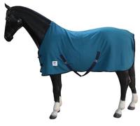 Horse Masters Travel Fleece Cooler Standard Neck Horse Rug - Soft Polar Fleece Material - Double Buckle Fastenings, Cross Surcingles & Fillet String - Ideal for Travel, Cooling & Layering