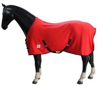 Horse Masters Travel Fleece Cooler Standard Neck Horse Rug - Soft Polar Fleece Material - Double Buckle Fastenings, Cross Surcingles & Fillet String - Ideal for Travel, Cooling & Layering