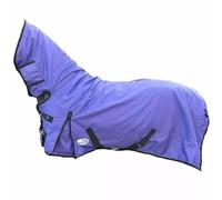 Horse Masters Turnout Rug, Waterproof, 600D, Full Neck, 300g Heavyweight, Blue & Purple (Purple, 5'6")