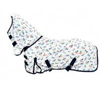Horse Masters Unicorn Fly Rug Combo - Dinky Sizes Fly Sheet for Horses & Ponies | Lightweight Breathable Summer Fly Protection Rug with Neck Cover