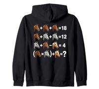Horse Math Equation Puzzle Funny Algebra Teacher Student Zip Hoodie