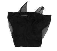 Horse Mesh Fly Mask Breathable Elastic Horse Face Mask with Ears Protection Riding Equestrian Equipment (Black)
