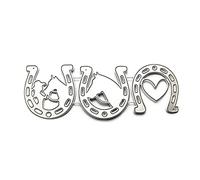 Horse Metal Cutting Dies Craft Carbon Steel Embossing Template Stencil Scrapbooking for Card Die Cuts Mold Metal Die Cuts for Card Making
