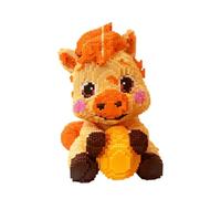 Horse Mini Building Blocks Set, 8137 PCS DIY Pajama Bear Bricks Toy Model, MOC Micro Building Model Kit, Construction Toys Gift for Adults and Teens