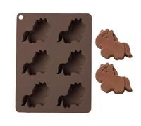 Horse Molds for Chocolate - 6-Cavity Wax Melts Plaster