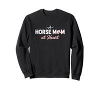 Horse Mom At Heart Equestrian Passion Rider Sweatshirt