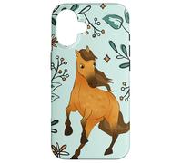 Horse motif gallop show jumping women horse riding stable Case for iPhone 16