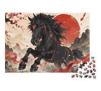 Horse Mountain Sun Jigsaw Puzzle, 1000 Pcs For Adults