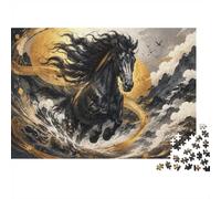 Horse Mountain Sun Jigsaw Puzzle, 1000 Pcs Indoor Adult Game