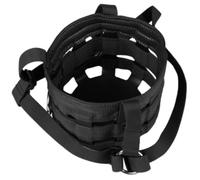 Horse Mouth Mask Black Horse Grazing Muzzle Cover Equine Grass Muzzle with Adjustable Strap Equestrian Supplies