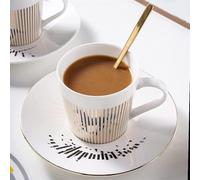 Horse Mug Tea Cup and Saucer Set, Creative Handmade Mug Butterfly Cup, Reflection Will Move with the Rotation of the Cup (Horse)