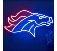 Horse Neon Sign, LED Football Team Neon Light for Wall Decor, Dimmable Light Up Sign with USB Powered for Bedroom Game Room Man Cave Living Room Bar Home Dorm Party