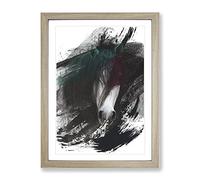 Horse No.12 V2 Modern Framed Wall Art Print, Ready to Hang Picture for Living Room Bedroom Home Office Décor, Oak A4 (34 x 25 cm)