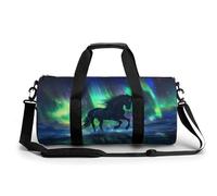Horse Northern Light Gym Bag Travel Duffel for Men Women