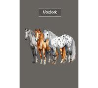 Horse Notebook: A Wide Variety Of Horses And Ponies On Each Lined Page, Perfect Themed Gift For Horse Lovers And Riders - Grey