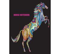Horse Notebook: Diary Journal, College Ruled, 100 Pages/ lined paper, Horse Print Notebook, Multi Colored, Funny Notebook.