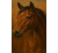 Horse Notebook - Elegant Wildlife Journal for Writing, School & Daily Notes: 6×9 Lined Notebook • 100 Pages • Matte Cover • Realistic Horse Painting