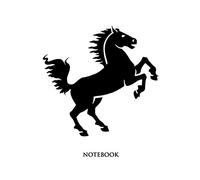 Horse Notebook: Half Picture Half Wide Ruled Notebook - Large (8.5 x 11 inches) - 110 Numbered Pages - Black Softcover