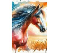 Horse Notebook: Lined Composition Journal Planner Diary Notepad For Girls Kids Women And Adults Use For Secondary High Uni School