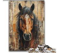 Horse Oil Painting Adult Jigsaws 2000 Piece, Learning Educational Toys Family Games with Matching Poster And Trivia Sheet (70x100cm)
