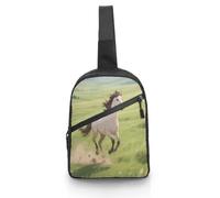 Horse on The Grassland Sling Bag Cross Body Bag Waist Pack