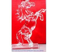 Horse Ornament - Dazzling 20cm Glass Horse Figurine Gift for Her, Daughter & Granddaughter - Elegant Crystal Home Decor Sculpture